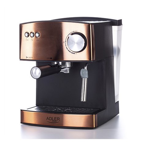 Adler | Espresso coffee machine | AD 4404cr | Pump pressure 15 bar | Built-in milk frother | Semi-automatic | 850 W | Cooper/ bl - 2